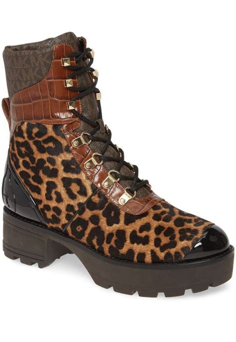 michael kors leopard boots|michael kors animal print shoes.